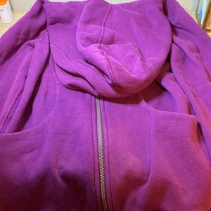 Lululemon, size 8 , scuba, bright purple!!